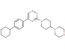 5-(4-cyclohexylphenyl)-3-[4-(4-morpholinyl)-1-piperidinyl]-1,2,4-triazine