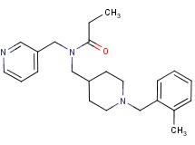 N-{[1-(2-methylbenzyl)piperidin-4-yl]methyl}-N-(pyridin-3-ylmethyl)propanamide