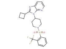 2-cyclobutyl-3-(1-{[2-(trifluoromethyl)phenyl]sulfonyl}-4-piperidinyl)-3H-imidazo[4,5-b]pyridine