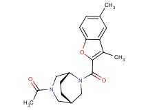 (1S*,5R*)-3-acetyl-6-[(3,5-dimethyl-1-benzofuran-2-yl)carbonyl]-3,6-diazabicyclo[3.2.2]nonane