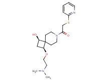 (1R*,3S*)-3-[2-(dimethylamino)ethoxy]-7-[(pyridin-2-ylthio)acetyl]-7-azaspiro[3.5]nonan-1-ol