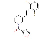 3-[2-(2,6-difluorophenyl)ethyl]-1-(3-furoyl)piperidine