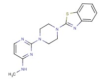 2-[4-(1,3-benzothiazol-2-yl)-1-piperazinyl]-N-methyl-4-pyrimidinamine