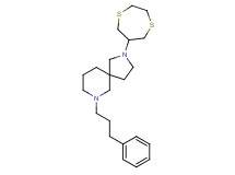 2-(1,4-dithiepan-6-yl)-7-(3-phenylpropyl)-2,7-diazaspiro[4.5]decane