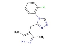 4-(2-chlorophenyl)-3-[(3,5-dimethyl-1H-pyrazol-4-yl)methyl]-4H-1,2,4-triazole