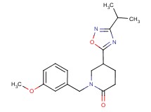 5-(3-isopropyl-1,2,4-oxadiazol-5-yl)-1-(3-methoxybenzyl)-2-piperidinone