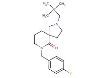 2-(2,2-dimethylpropyl)-7-(4-fluorobenzyl)-2,7-diazaspiro[4.5]decan-6-one
