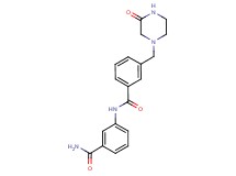 N-[3-(aminocarbonyl)phenyl]-3-[(3-oxopiperazin-1-yl)methyl]benzamide