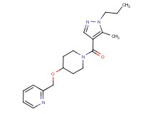 2-[({1-[(5-methyl-1-propyl-1H-pyrazol-4-yl)carbonyl]-4-piperidinyl}oxy)methyl]pyridine