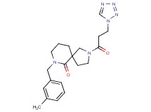7-(3-methylbenzyl)-2-[3-(1H-tetrazol-1-yl)propanoyl]-2,7-diazaspiro[4.5]decan-6-one