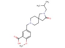 5-[(2-isobutyl-3-oxo-2,8-diazaspiro[4.5]dec-8-yl)methyl]-2-methoxybenzoic acid