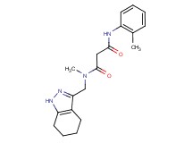 N-methyl-N'-(2-methylphenyl)-N-(4,5,6,7-tetrahydro-1H-indazol-3-ylmethyl)malonamide