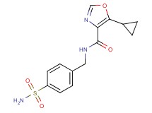 N-[4-(aminosulfonyl)benzyl]-5-cyclopropyl-1,3-oxazole-4-carboxamide