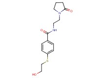 4-[(2-hydroxyethyl)thio]-N-[2-(2-oxopyrrolidin-1-yl)ethyl]benzamide