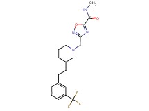 N-methyl-3-[(3-{2-[3-(trifluoromethyl)phenyl]ethyl}-1-piperidinyl)methyl]-1,2,4-oxadiazole-5-carboxamide