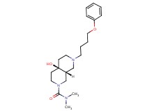 (4aR*,8aR*)-4a-hydroxy-N,N-dimethyl-7-(4-phenoxybutyl)octahydro-2,7-naphthyridine-2(1H)-carboxamide