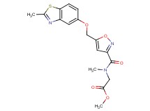 methyl N-methyl-N-[(5-{[(2-methyl-1,3-benzothiazol-5-yl)oxy]methyl}-3-isoxazolyl)carbonyl]glycinate