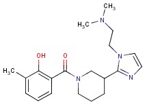 2-[(3-{1-[2-(dimethylamino)ethyl]-1H-imidazol-2-yl}piperidin-1-yl)carbonyl]-6-methylphenol