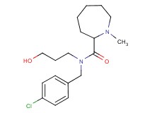 N-(4-chlorobenzyl)-N-(3-hydroxypropyl)-1-methyl-2-azepanecarboxamide