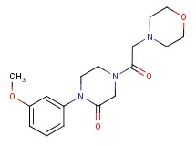 1-(3-methoxyphenyl)-4-(4-morpholinylacetyl)-2-piperazinone