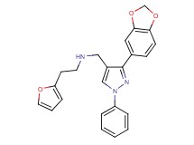 N-{[3-(1,3-benzodioxol-5-yl)-1-phenyl-1H-pyrazol-4-yl]methyl}-2-(2-furyl)ethanamine