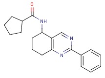 N-(2-phenyl-5,6,7,8-tetrahydro-5-quinazolinyl)cyclopentanecarboxamide