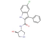 5-chloro-N-[rel-(3R,4R)-4-hydroxy-3-pyrrolidinyl]-3-phenyl-1H-indole-2-carboxamide hydrochloride
