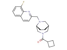 2-{[(1R*,5R*)-3-(cyclobutylcarbonyl)-3,6-diazabicyclo[3.2.2]non-6-yl]methyl}-8-fluoroquinoline