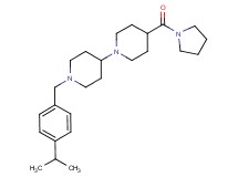 1'-(4-isopropylbenzyl)-4-(1-pyrrolidinylcarbonyl)-1,4'-bipiperidine