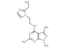 N-[2-(2-ethyl-1H-imidazol-1-yl)ethyl]-1,3,6-trimethyl-1H-pyrazolo[3,4-d]pyrimidin-4-amine