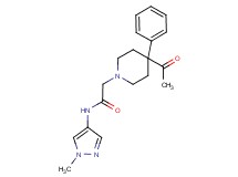 2-(4-acetyl-4-phenyl-1-piperidinyl)-N-(1-methyl-1H-pyrazol-4-yl)acetamide