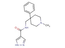 N-[(1-methyl-4-phenylpiperidin-4-yl)methyl]-1H-pyrazole-4-carboxamide