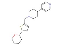 4-(1-{[5-(tetrahydro-2H-pyran-2-yl)-2-thienyl]methyl}-4-piperidinyl)pyridine