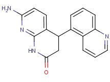 7-amino-4-quinolin-5-yl-3,4-dihydro-1,8-naphthyridin-2(1H)-one