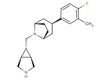 (3-endo)-8-[rel-(1R,5S,6r)-3-azabicyclo[3.1.0]hex-6-ylmethyl]-3-(4-fluoro-3-methylphenyl)-8-azabicyclo[3.2.1]octane dihydrochloride