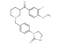 1-(4-{[3-(3-fluoro-4-methoxybenzoyl)-1-piperidinyl]methyl}phenyl)-2-imidazolidinone