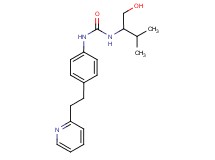 N-[1-(hydroxymethyl)-2-methylpropyl]-N'-[4-(2-pyridin-2-ylethyl)phenyl]urea