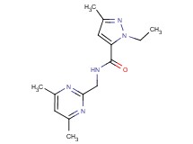N-[(4,6-dimethyl-2-pyrimidinyl)methyl]-1-ethyl-3-methyl-1H-pyrazole-5-carboxamide