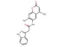 N-(4,7-dimethyl-2-oxo-2H-chromen-6-yl)-2-(1H-indazol-3-yl)acetamide