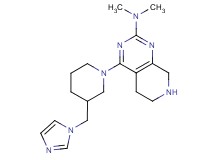 4-[3-(1H-imidazol-1-ylmethyl)piperidin-1-yl]-N,N-dimethyl-5,6,7,8-tetrahydropyrido[3,4-d]pyrimidin-2-amine