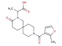 2-[9-(2-methyl-3-furoyl)-3-oxo-2,9-diazaspiro[5.5]undec-2-yl]propanoic acid