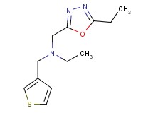 N-[(5-ethyl-1,3,4-oxadiazol-2-yl)methyl]-N-(3-thienylmethyl)ethanamine