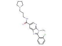 2-(2-chlorophenyl)-3-methyl-N-(3-pyrrolidin-1-ylpropyl)-3H-imidazo[4,5-b]pyridine-6-carboxamide
