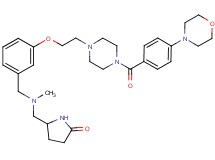 5-({methyl[3-(2-{4-[4-(4-morpholinyl)benzoyl]-1-piperazinyl}ethoxy)benzyl]amino}methyl)-2-pyrrolidinone