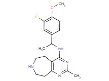 N-[1-(3-fluoro-4-methoxyphenyl)ethyl]-2-methyl-6,7,8,9-tetrahydro-5H-pyrimido[4,5-d]azepin-4-amine dihydrochloride