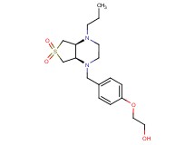 2-(4-{[(4aS*,7aR*)-6,6-dioxido-4-propylhexahydrothieno[3,4-b]pyrazin-1(2H)-yl]methyl}phenoxy)ethanol