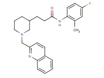N-(4-fluoro-2-methylphenyl)-3-[1-(2-quinolinylmethyl)-3-piperidinyl]propanamide