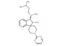 (2R*,3R*)-3-[methyl(3-methylbutyl)amino]-1'-(2-pyrimidinyl)-2,3-dihydrospiro[indene-1,4'-piperidin]-2-ol