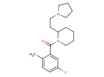 1-(5-fluoro-2-methylbenzoyl)-2-[2-(1-pyrrolidinyl)ethyl]piperidine