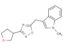 1-methyl-3-{[3-(tetrahydrofuran-3-yl)-1,2,4-oxadiazol-5-yl]methyl}-1H-indole